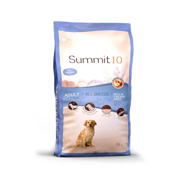 Summit 10 Adult Pollo y Arroz 15kg | Alimento Natural para Perros Adultos Productos veterinarios Summit 10 | Envios a toda Guatemala