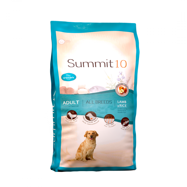 Summit 10 Adult Cordero y Arroz 15kg | Alimento Natural para Perros Adultos Productos veterinarios Summit 10 | Envios a toda Guatemala