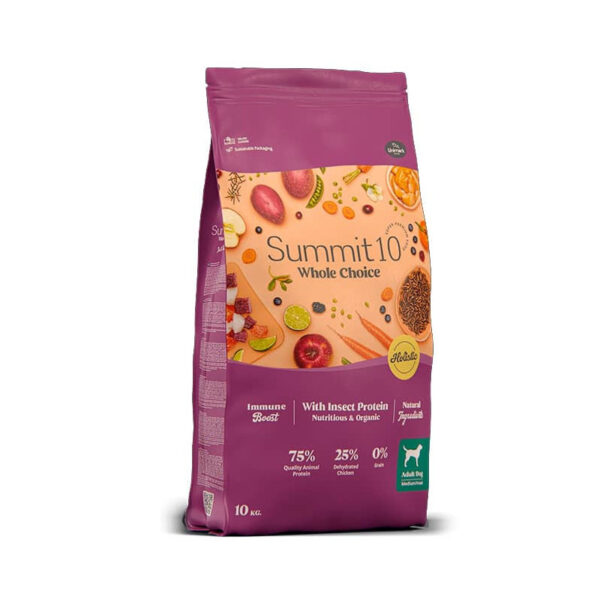 Summit 10 Whole Choice Adult Insecto 10kg | Alimento Natural y Ecologico para Perros Adultos Productos veterinarios Summit 10 | Envios a toda Guatemala