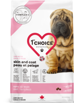 1ST CHOICE   PUPPY FOOD  SKIN AND COAT ALL BREEDS BOLSA 18 KG Productos veterinarios 1ST Choice | Envios a toda Guatemala