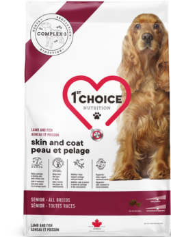 1ST CHOICE   DOG FOOD   SENIOR   AND COAT ALL BREEDS BOLSA 11 KG Productos veterinarios 1ST Choice | Envios a toda Guatemala