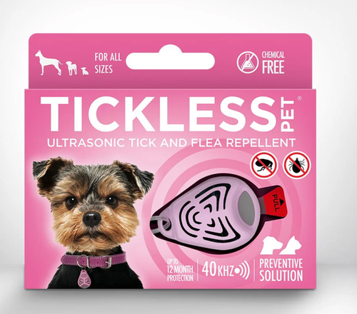 Tickless Pet Pink Repelente ultrasonico sin quimicos para mascotas Productos veterinarios Tickless | Envios a toda Guatemala