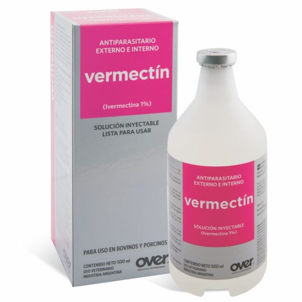 Vermectin 25 ml Ivermectina inyectable para desparasitacion Productos veterinarios Over | Envios a toda Guatemala