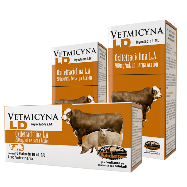 Vetmicyna LD Oxitetraciclina 10 viales de 10 ml Productos veterinarios Quimvet | Envios a toda Guatemala
