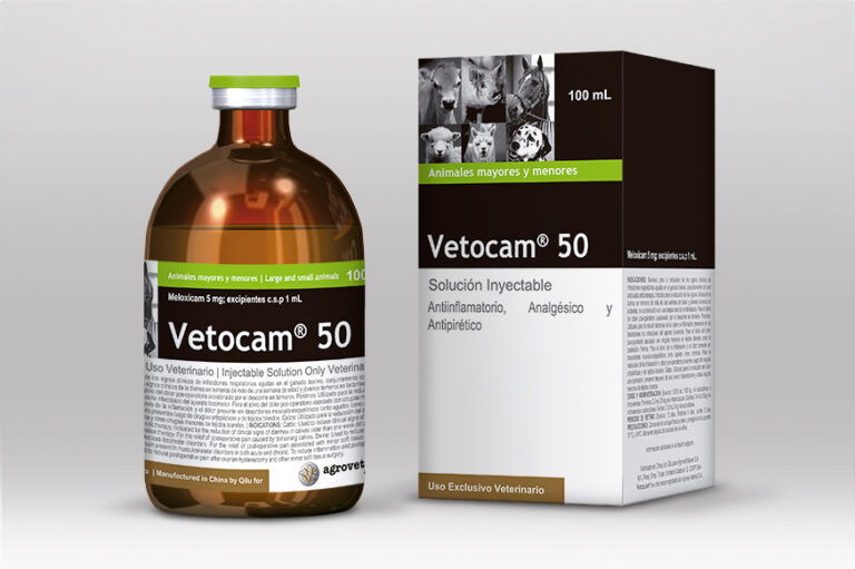 Vetocam 50 | Frasco de 50 ml | Antiinflamatorio y Analgesico Veterinario Productos veterinarios Agrovet Market | Envios a toda Guatemala