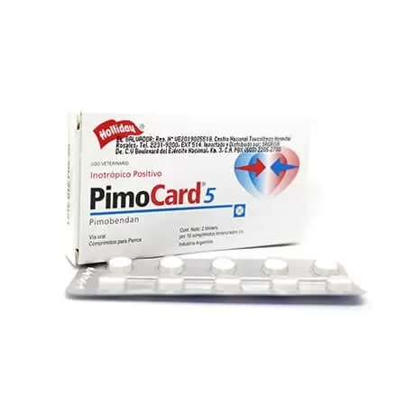 Pimocard 5 mg | Cardiotónico y Vasodilatador para Perros Productos veterinarios Holliday Medicamentos | Envios a toda Guatemala