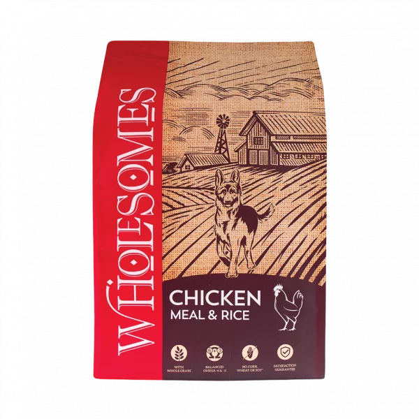 Wholesomes Cachorro Pollo y Rice 16.5 lbs | Concentrado Premium para Perros en Guatemala Productos veterinarios Wholesomes | Envios a toda Guatemala