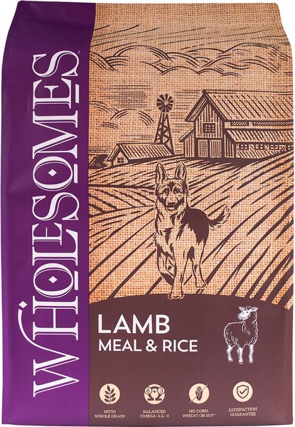 Wholesomes Lamb Meal y Rice Cordero 40 lbs | Concentrado Premium para Perros en Guatemala Productos veterinarios Wholesomes | Envios a toda Guatemala