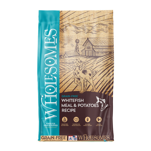 Wholesomes WhiteFish y Potatoes 35 lbs | Concentrado Premium para Perros en Guatemala Productos veterinarios Wholesomes | Envios a toda Guatemala