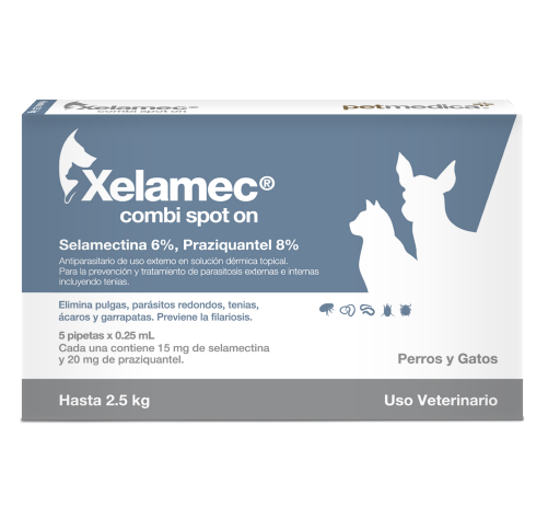 XELAMEC COMBI SPOT ON  0.25 ML 1 PIPETA Productos veterinarios Agrovet Market | Envios a toda Guatemala