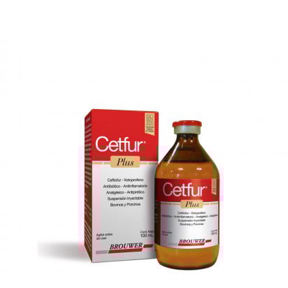 CETFUR PLUS X 100 ML Antibiotico Antiinflamatorio para Bovinos  Porcinos Brouwer Productos veterinarios Brouwer | Envios a toda Guatemala