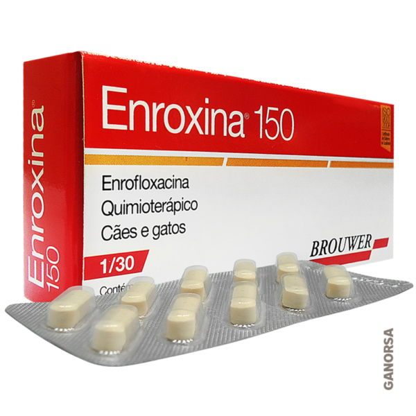 ENROXINA 150 X 10 COMPRIMIDOS Enrofloxacina para gatos y perros Productos veterinarios Brouwer | Envios a toda Guatemala
