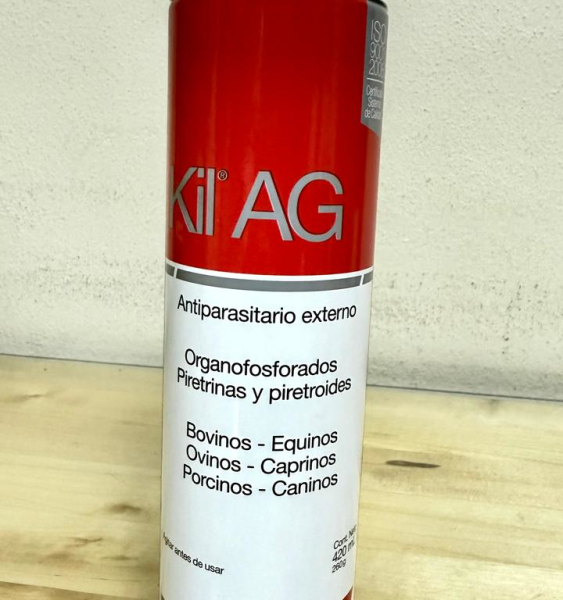 KIL AG 420 ML Antiparasitario externo Bovinos Equinos Ovinos Caprinos Porcinos Caninos Brouwer Productos veterinarios Brouwer | Envios a toda Guatemala