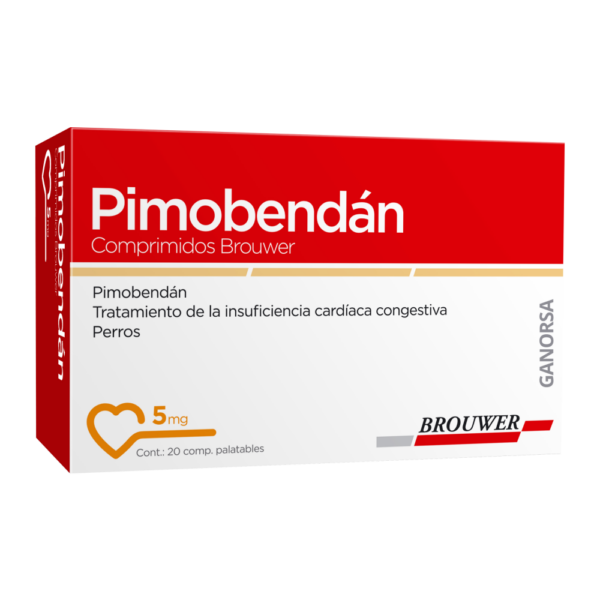 PIMOBENDAN BROUWER 5 MG X 20 COMPRIMIDOS Tratamiento de insuficiencia cardiaca en perros Productos veterinarios Brouwer | Envios a toda Guatemala