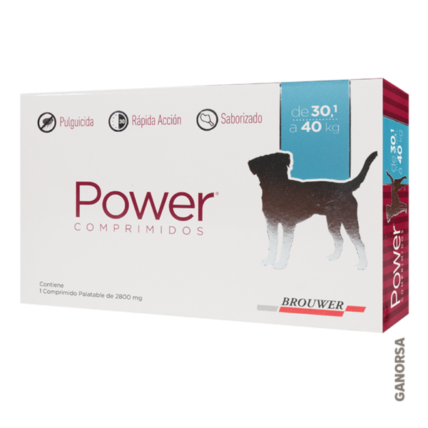 POWER COMPRIMIDOS 1200MG 30.1 A 40 KG Spinosad Pulguicida Rapida Accion Brouwer Productos veterinarios Brouwer | Envios a toda Guatemala