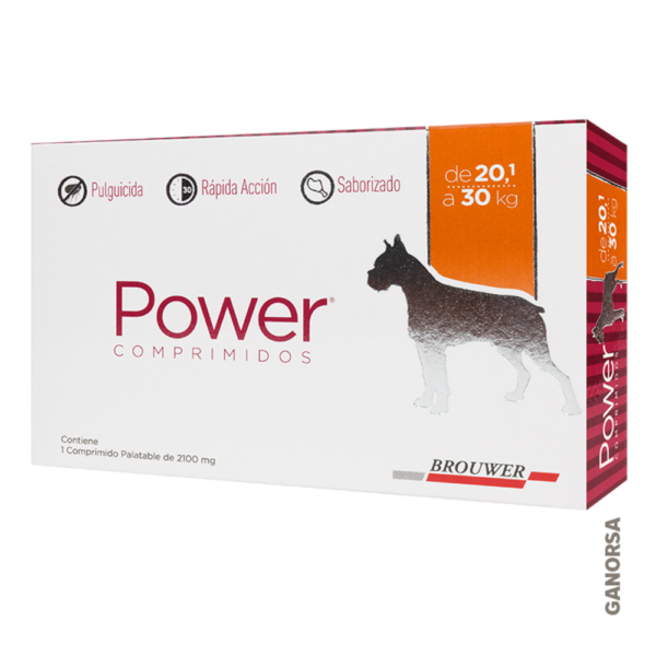 POWER COMPRIMIDOS 900MG 20.1 A 30 KG Spinosad Pulguicida Rapida Accion Brouwer Productos veterinarios Brouwer | Envios a toda Guatemala