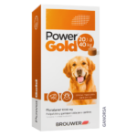 POWER GOLD 1000 MG 20.1 A 40 KG Fluralaner Pulguicida Garrapaticida Caninos Brouwer Productos veterinarios Brouwer | Envios a toda Guatemala