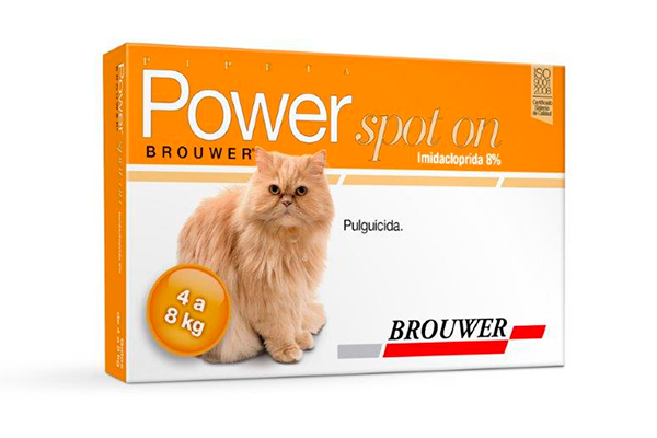 POWER SPOT ON GATOS 4 A 8 KG Pulguicida Brouwer Productos veterinarios Brouwer | Envios a toda Guatemala
