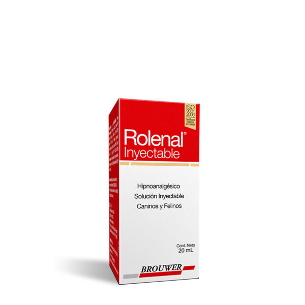 ROLENAL INYECTABLE X 20ML Dolor Post Quirurgico  Brouwer Productos veterinarios Brouwer | Envios a toda Guatemala