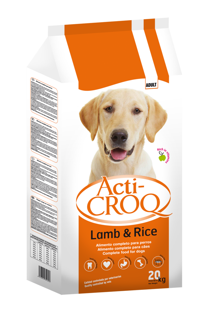 Acti Croq Cordero y Arroz Alimento Completo para perros 4 Kg Productos veterinarios  | Envios a toda Guatemala