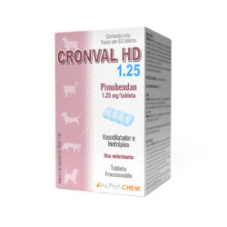 Cronval HD, 1.25mg, 60 tabletas Pimobendan Vasodilatador e inotropico Productos veterinarios  | Envios a toda Guatemala