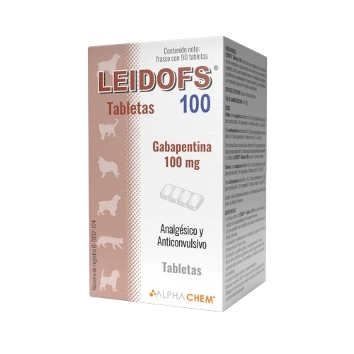 LEIDOFS 100 MG 90 TABLETAS Gabapentina Analgesivo y anticonvulsivo Productos veterinarios  | Envios a toda Guatemala