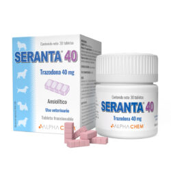 Seranta, 40mg, 30 tabletas Trazodona Ansiolitico para perros Productos veterinarios  | Envios a toda Guatemala