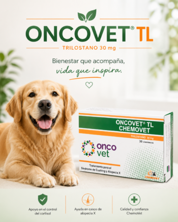 Oncovet TL  Trilostano 30 comprimidos Tratamiento para el síndrome de cushing y Alopecia Productos veterinarios Chemovet | Envios a toda Guatemala
