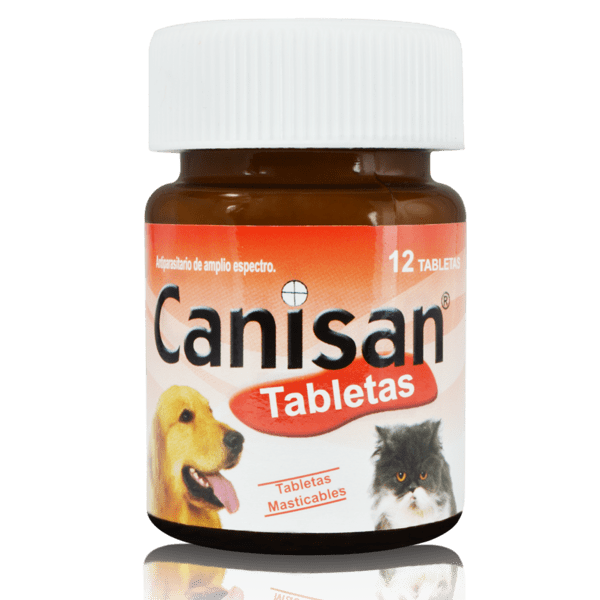 Canisan Tabletas masticables desparasitante  frasco 12 unidades Productos veterinarios  | Envios a toda Guatemala