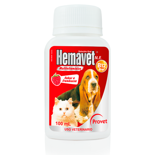 Hemavet B12 Oral Suplemento nutricional estimulante del apetito 100 ml Productos veterinarios  | Envios a toda Guatemala