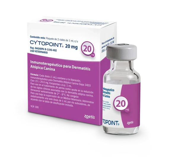 Cytopoint 30 mg 2 viales tratamiento de dermatitis alérgicas en perros Lokivetmab Productos veterinarios  | Envios a toda Guatemala