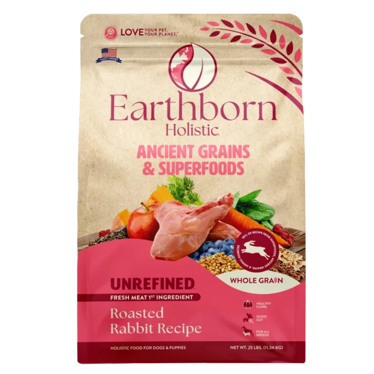Earthborn Unrefined Roasted Rabbit Recipe Alimento Natural Premium para Perros Sin Granos Alta Proteína 4 lbs Productos veterinarios  | Envios a toda Guatemala