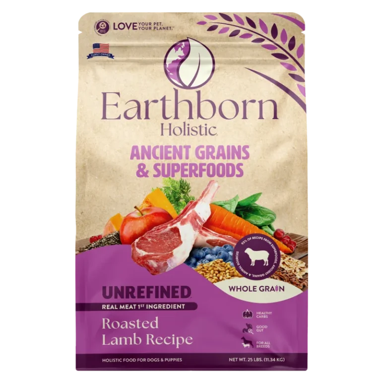 Earthborn Unrefined Roasted Lamb Recipe 4 lb Alimento Premium para Perros Sin Granos Alta Proteína Productos veterinarios  | Envios a toda Guatemala