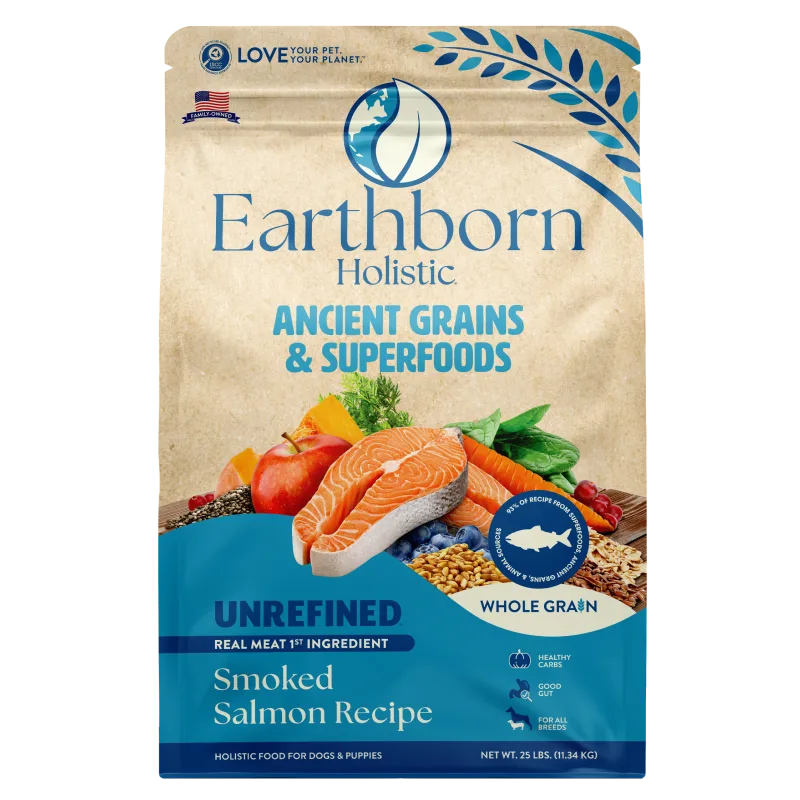 Earthborn Unrefined Smoked Salmon Recipe 4 lb Alimento Premium para Perros Sin Granos Omega 3 Piel y Pelaje | Farmacia.PET Earthborn Unrefined Smoked Salmon Recipe 4 lb Alimento Premium para Perros Sin Granos Omega 3 Piel y Pelaje Productos veterinarios | Envios a toda Guatemala