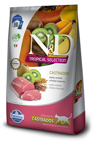 N&D Farmina Tropical Selection Gato Cerdo y Frutas Adulto Castrado 7kg Productos veterinarios N&D | Envios a toda Guatemala