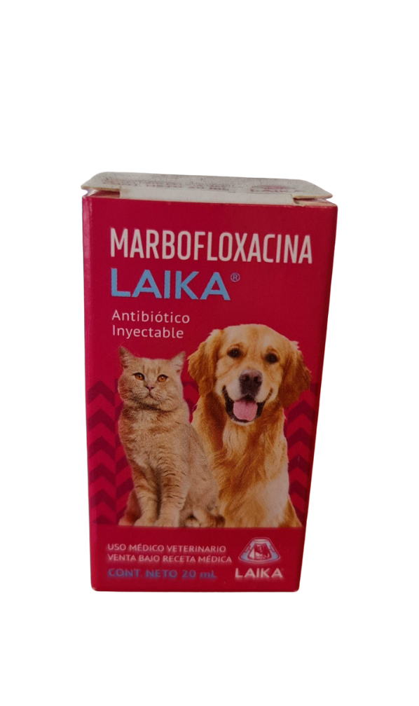 Marbofloxacina Laika 100 ml | Antibiótico Veterinario para Perros y Gatos Productos veterinarios  | Envios a toda Guatemala
