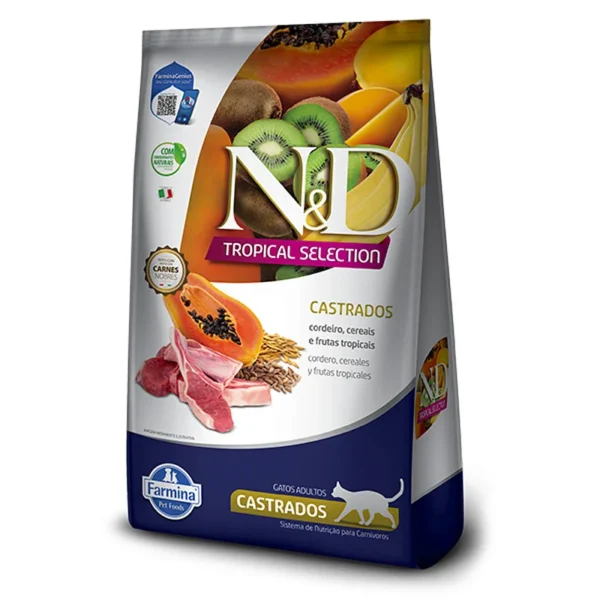 N&D Farmina Tropical Selection Gato Cordero y Frutas Adulto Castrado 7kg Productos veterinarios N&D | Envios a toda Guatemala