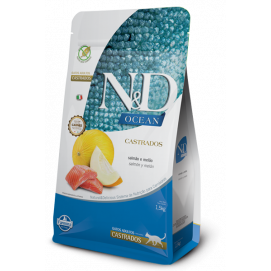 N&D Farmina Ocean Gato Salmon y Melon Adulto Castrado 1.5kg Productos veterinarios N&D | Envios a toda Guatemala