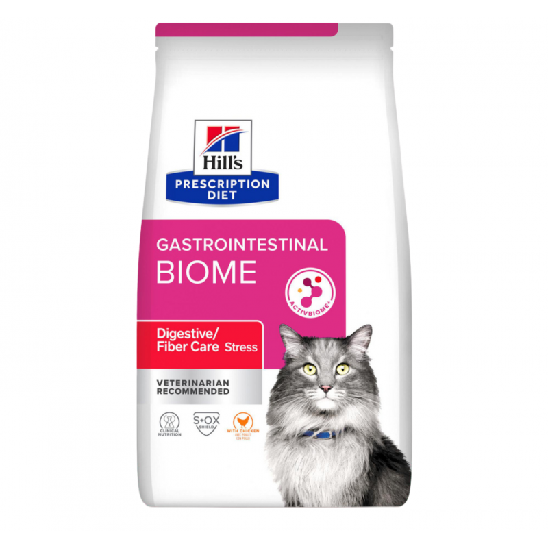 Hill's Prescription Diet Gastrointestinal Biome Stress 4 lb | Alimento para Gatos Productos veterinarios  | Envios a toda Guatemala